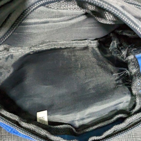 Blue And Grey Fanny Pack With Clip - Picture 4 of 4